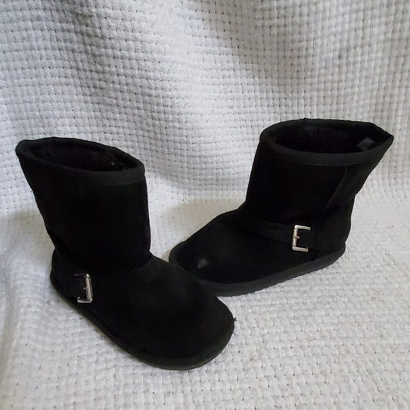 girls black boots size 10